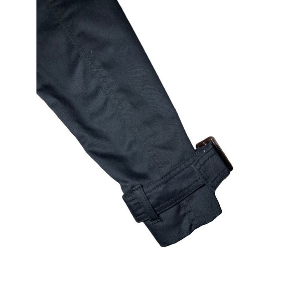 (Sold)Merona Water Resistant Black stylish Trench Coat (XL) - Picture 4 of 9